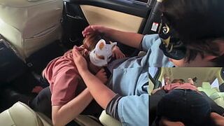 A perverted married woman who is suspected of having an affair by her husband and gives out the sperm accumulated by a blowjob to get a sex juice check porn video